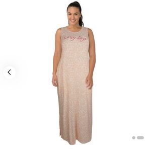 7🆕️😴 1X LAZY DAYS PEACH LONG NIGHTIE / SLEEP GOWN 😴